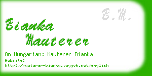bianka mauterer business card